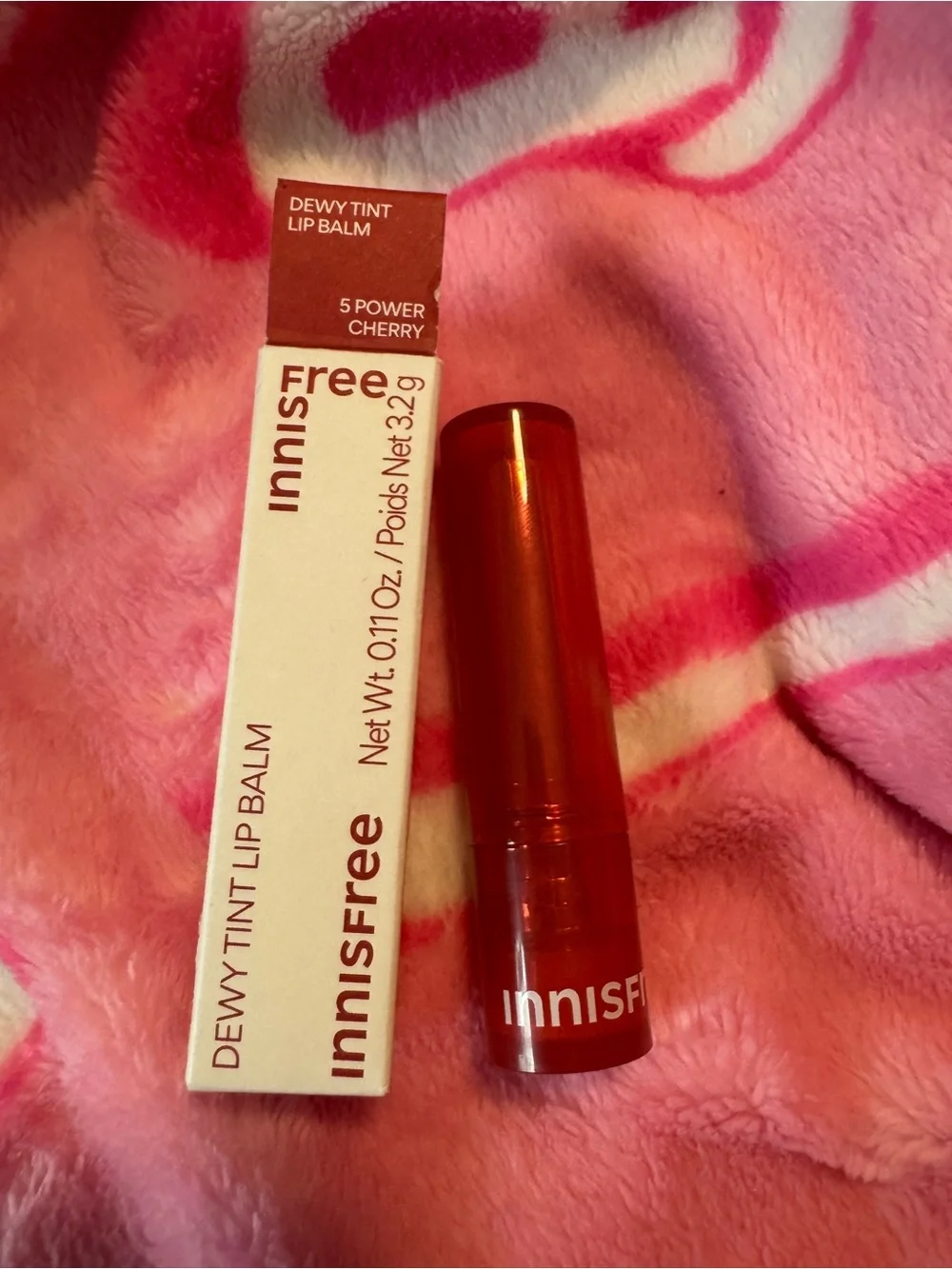 Innisfree Dewy Tint Lip Balm — 5 Power Cherry Korean Beauty